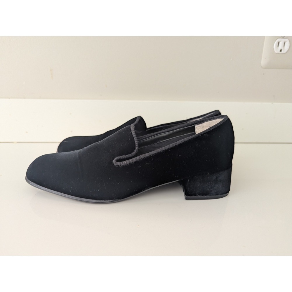 Vintage PM Collection by 925 Black Velvet Shoes Size 7.5 M Witchy Whismygoth